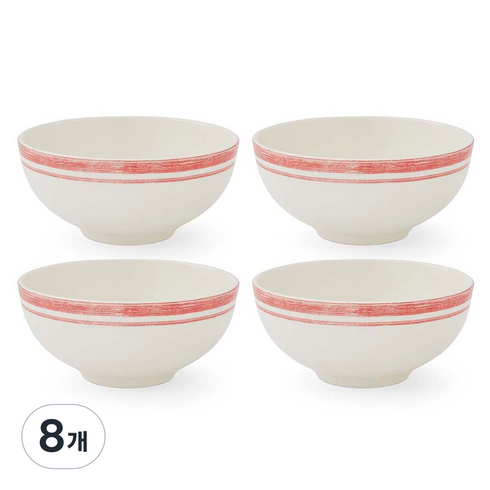 포트메리온 포터스마크 대접 16.5cm, 어텀 피치, 8개