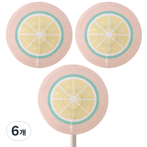 클레어라 선풍기 안전망 50cm, 레몬, 6개