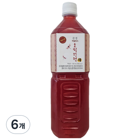 문경몰 자일로스 오미자청, 1L, 1개입, 6개