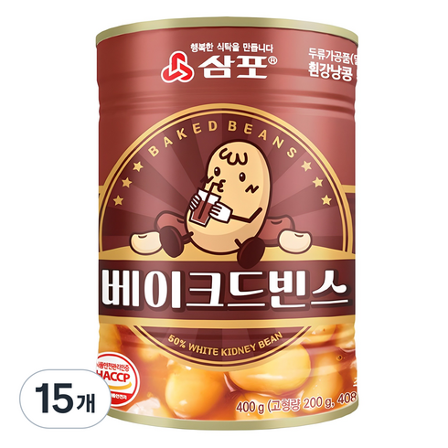 삼포 베이크드빈스, 400g, 15개