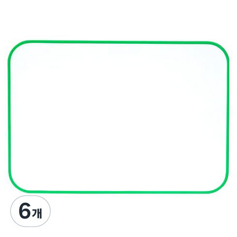 캐스비 튼튼 자석보드판, 혼합색상, 6개