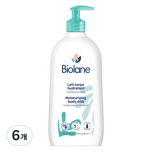 비올란 모이스처라이징 바디 밀크 유아로션, 6개, 350ml