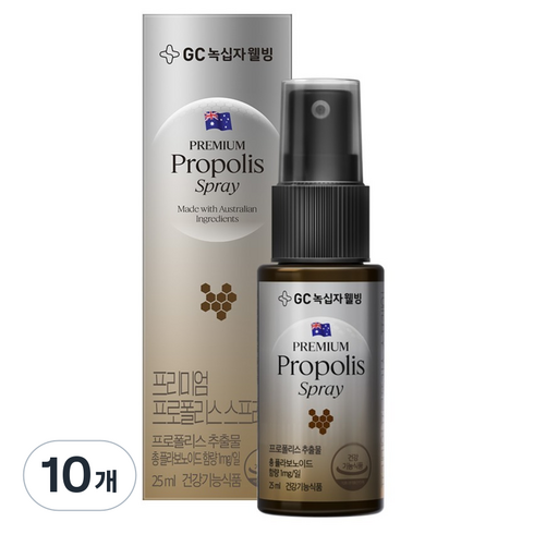 GC녹십자웰빙 프리미엄 프로폴리스 구강 스프레이, 10개, 25ml