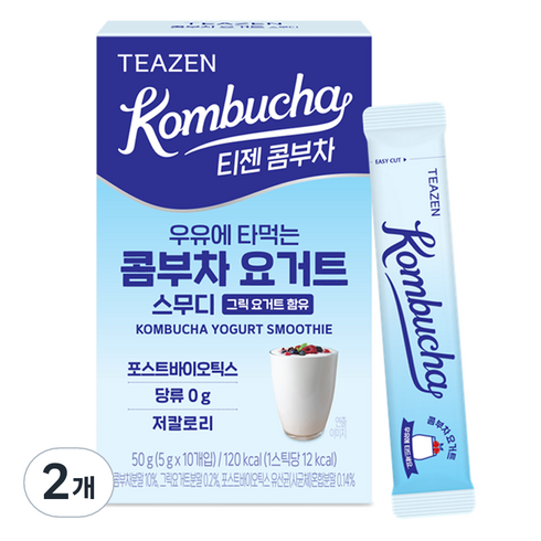 티젠 요거트 스무디 콤부차, 2개, 10개입, 5g