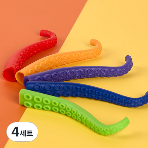 캐스비 플레이 러버 문어발 손가락 인형, 4세트, 5개