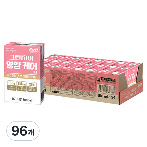 그린비아 영양케어 미니 구수한맛, 150ml, 96개