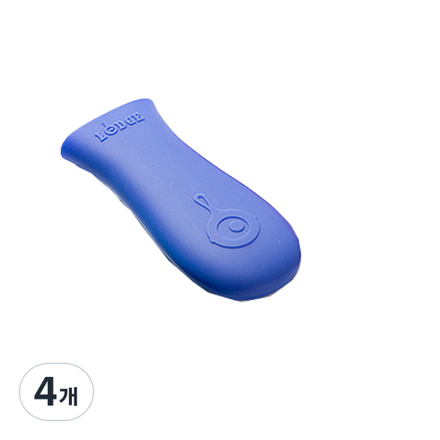 롯지 실리콘 내열홀더 블루, 4개