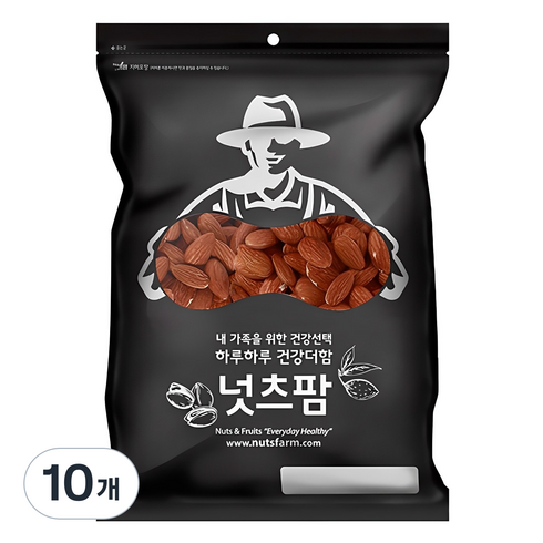 넛츠팜 구운 아몬드, 400g, 10개