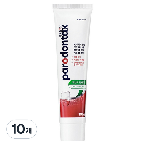 파로돈탁스 데일리 검케어 치약, 100g, 1개입, 10개
