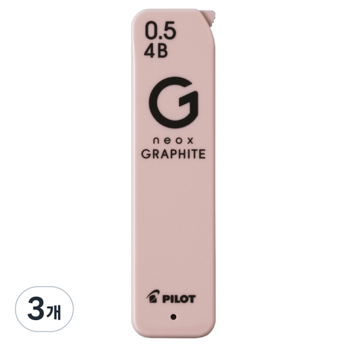파이롯트 new 네옥스 그라파이트 샤프심 4B, 3개, 0.5mm