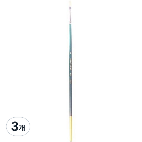 라운드헤드 특수 수채화 붓 2호, 8 x 5 x 288 mm, 3개
