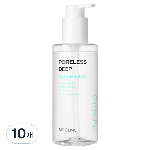맥스클리닉 포어리스 딥 클렌징 오일, 200ml, 10개