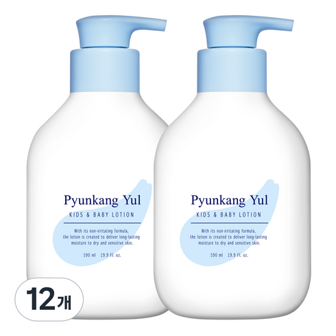 편강율 키즈 앤 베이비 로션 베이비파우더, 590ml, 12개