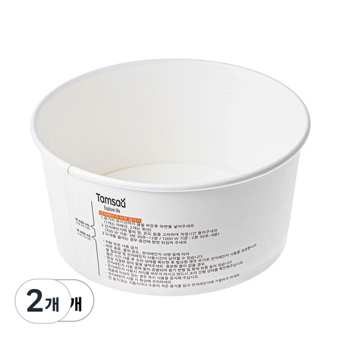 탐사 전자레인지용 종이용기 1500ml, 2개, 60개입
