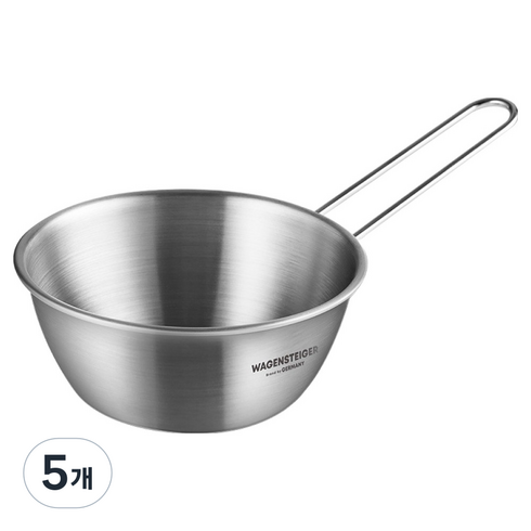 바겐슈타이거 핸들 다용도 앞접시 스텐304 계량컵, 5개, 350ml