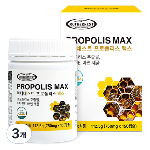 마더네스트 프로폴리스 맥스, 150정, 3개