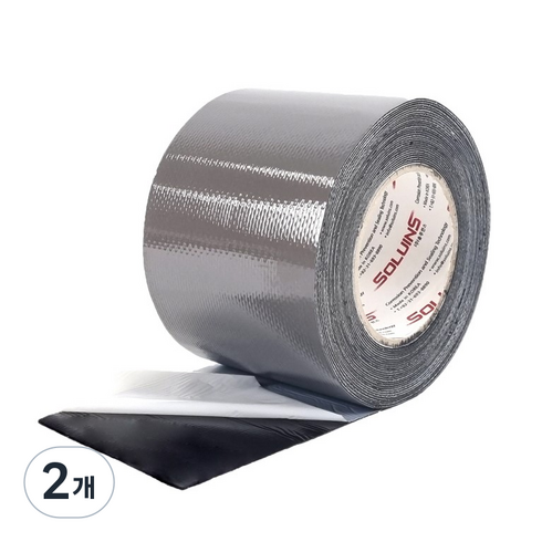 솔루인스 다목적 부틸테이프 회색 1T x 10m x 폭 100mm, 2개