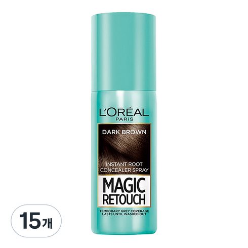 로레알파리 매직 리터치 헤어스프레이 75ml, 다크브라운, 15개