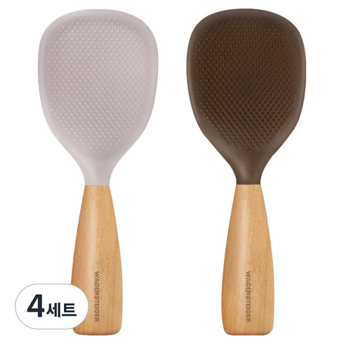 바겐슈타이거 플래티넘 실리콘 하임 스탠딩 주걱 2종 세트, 크림미스트, 코코아, 4세트