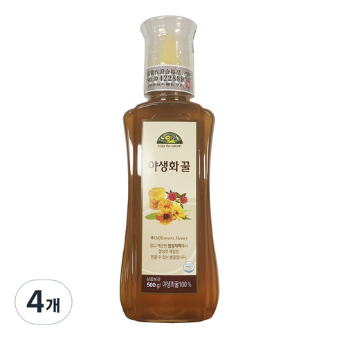 오가닉스토리 야생화꿀, 4개, 500g