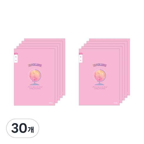 아이비스 여아용 초등3~6 영어노트 11604, 지구본, 30개
