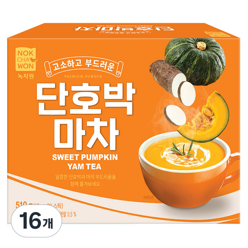 녹차원 단호박마차, 17g, 30개입, 16개