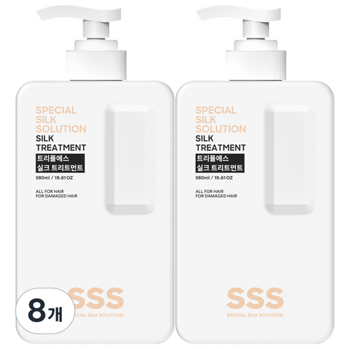 트리플에스 실크 트리트먼트, 580ml, 8개