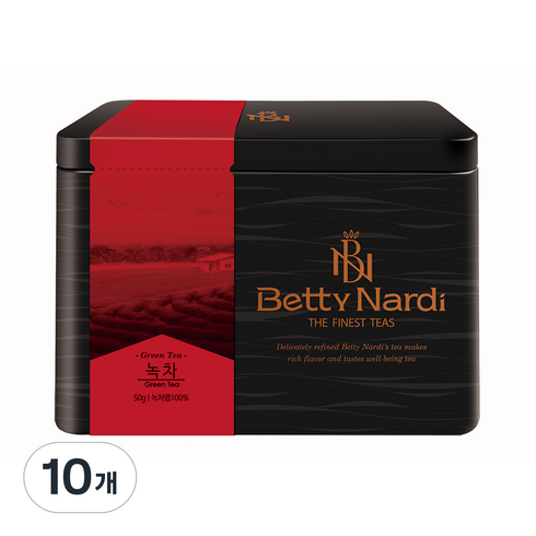 베티나르디 녹차 캔, 50g, 1개입, 10개