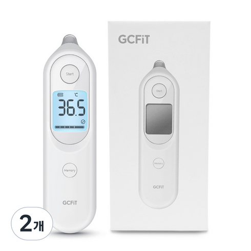 GCFiT 귀 적외선 체온계 YHT101, 2개
