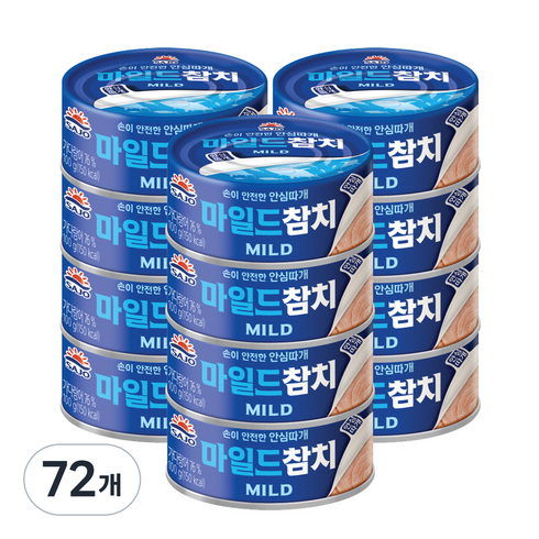 사조참치 마일드, 100g, 72개