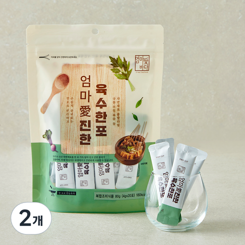 엄마애바다 진한 육수 한포 20개입, 80g, 2개