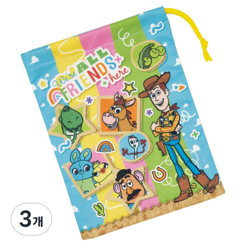 스케이터 컵 파우치 KB63SN, Toystory, 3개