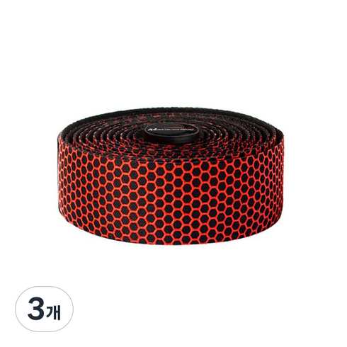 매직샤인 바이크 핸들 바테입, 레드, 3개