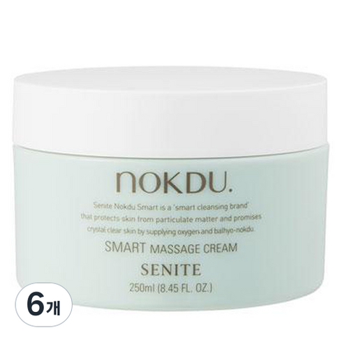 세니떼 녹두 스마트 클렌징 크림, 250ml, 6개