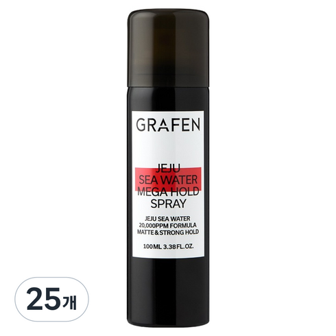 그라펜 제주 해수 메가홀드 스프레이, 100ml, 25개
