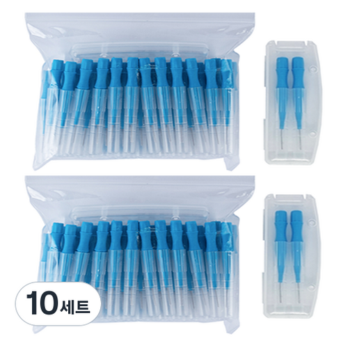다덴 메디메이트 i형 치간칫솔 S + 휴대용 케이스 2p, 1mm, 100개입, 10세트