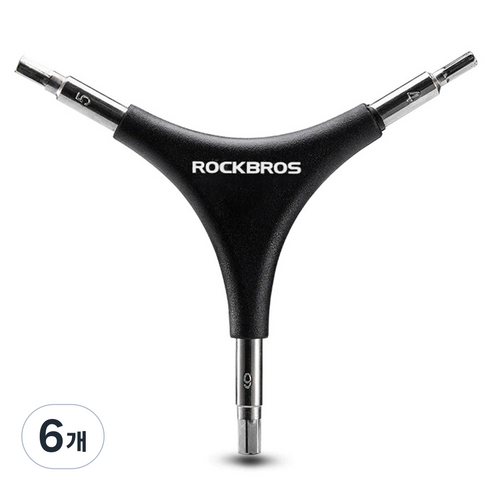 락브로스 휴대용 삼각 렌치 GJ736A, 6개
