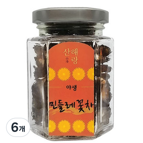 산해랑 야생 민들레꽃차, 16g, 1개입, 6개