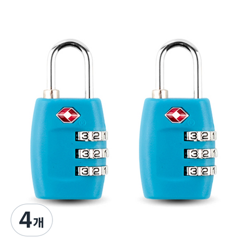 번호 자물쇠 TYPE6, 4개
