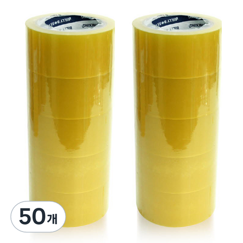 빅드림 THE 튼튼한 박스테이프 중포장용 63MIC 48mm x 40m, 투명, 50개