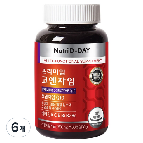 뉴트리디데이 프리미엄 코엔자임 Q10, 6개, 30g