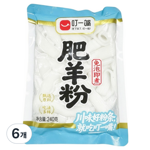 딩이주이 납작 감자당면, 240g, 6개