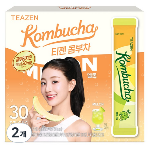 티젠 글루타치온 콤부차 멜론, 2개, 30개입, 5g