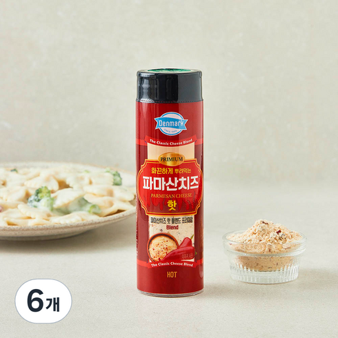 덴마크 파마산치즈 핫, 80g, 6개, 1개입