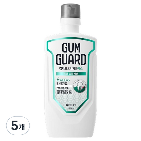 검가드 동아제약 오리지널 에스 가그린, 820ml, 5개
