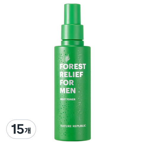 네이처리퍼블릭 포레스트 릴리프 포 맨 미스트 토너, 150ml, 15개