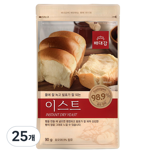 배대감 이스트, 90g, 25개