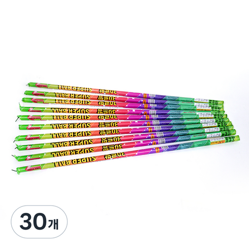 30발 슈퍼볼 막대폭죽, 혼합색상, 30개