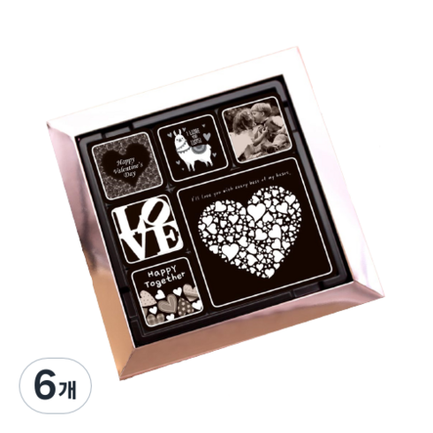 모어댄초콜릿 발렌타인데이 초콜릿 9구, 72g, 6개