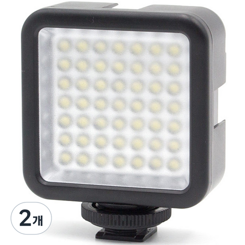 오토케 3방향 콜드슈 마운트 미니 LED 조명, WS-49, 2개